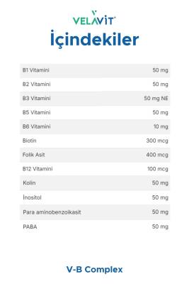 Velavit V-B Complex 30 Kapsül - 2