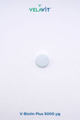 Velavit V-Biotin Plus 5000mcg Takviye Edici Gıda 60 Tablet - 5