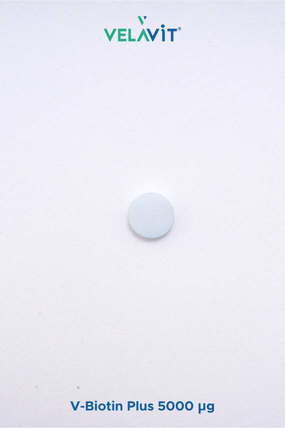 Velavit V-Biotin Plus 5000mcg Takviye Edici Gıda 60 Tablet - 5