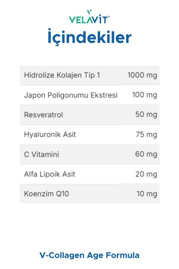Velavit V-Collagen Age Formula 30 Tablet - 2
