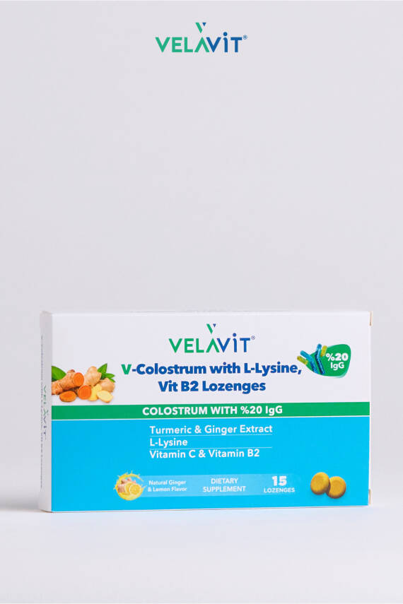 Velavit V- Colostrum With L-lysine Vitamin B2 Lozenges 15 Pastil - 5