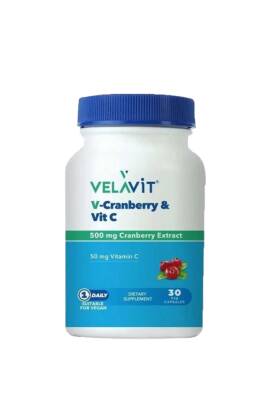 Velavit V-cranberry & Vit C 30 Kapsül - Velavit