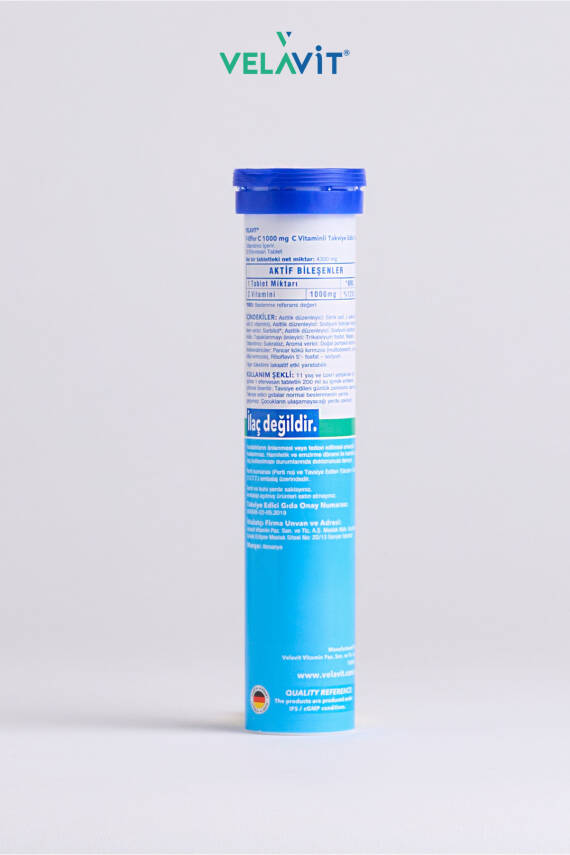 Velavit V-Effer C 1000 mg 20 Effervesan Tablet - 4