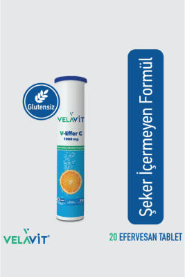 Velavit V-Effer C 1000 mg 20 Effervesan Tablet - Velavit