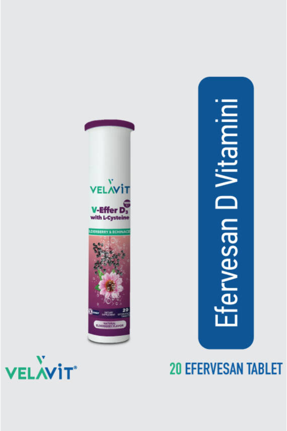 Velavit V-effer D3 With L-cysteine 20 Effervescent Tablet - 1
