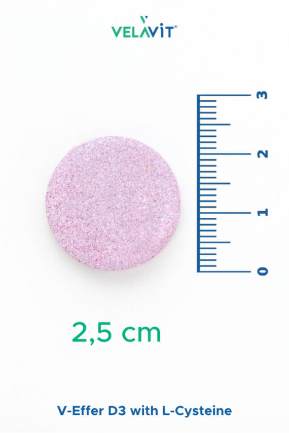 Velavit V-effer D3 With L-cysteine 20 Effervescent Tablet - 2