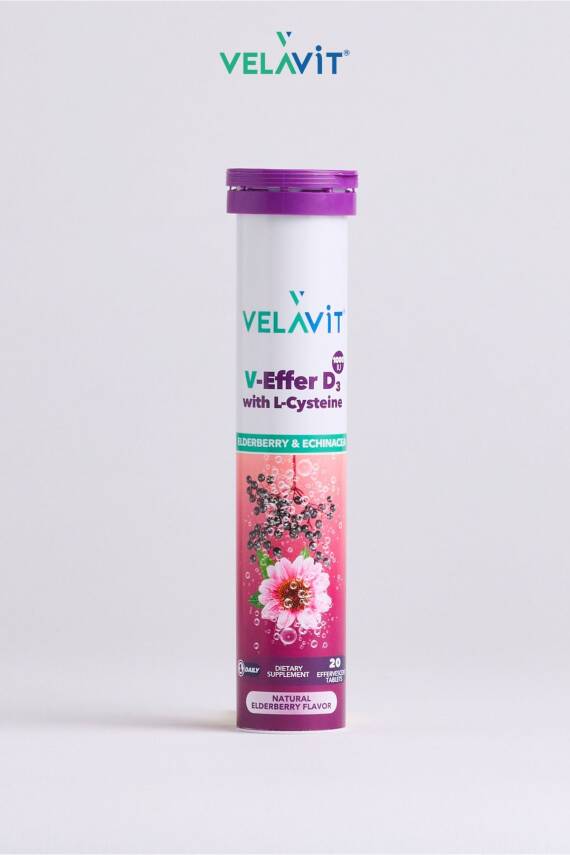 Velavit V-effer D3 With L-cysteine 20 Effervescent Tablet - 3