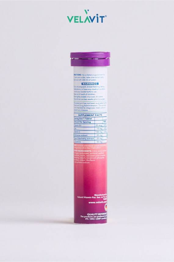 Velavit V-effer D3 With L-cysteine 20 Effervescent Tablet - 4