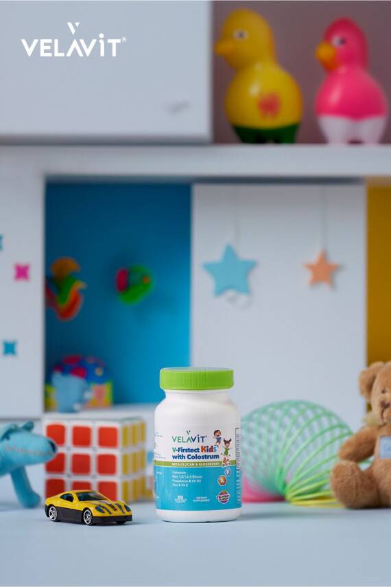 Velavit V-Firstect Kids with Colostrum 30 Kapsül - 6