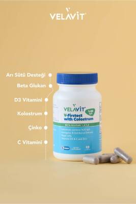 Velavit V-Firstect with Colostrum 30 Kapsül - 6