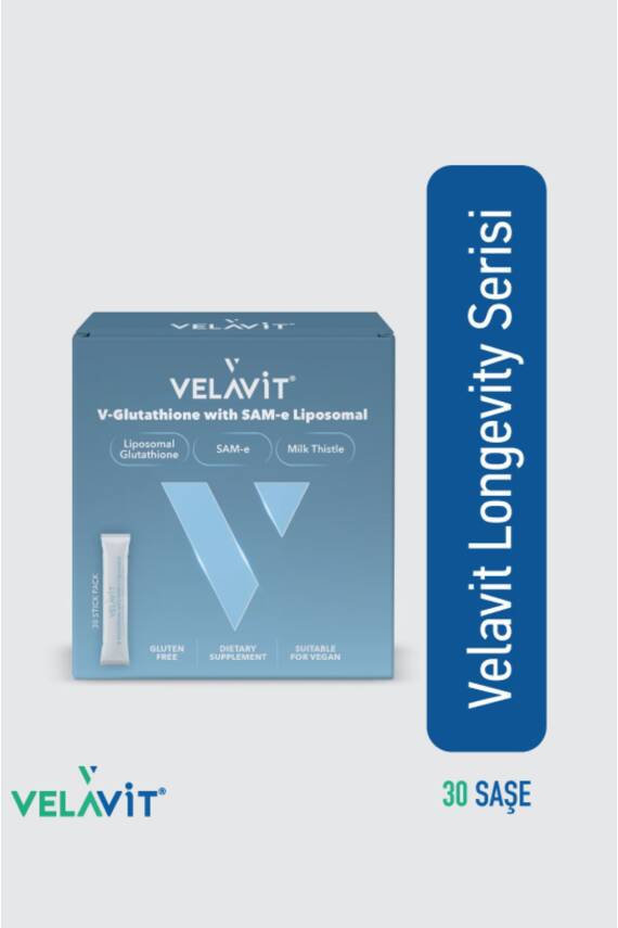 Velavit V-Glutathione with SAM-e Liposomal 30 Saşe - 1