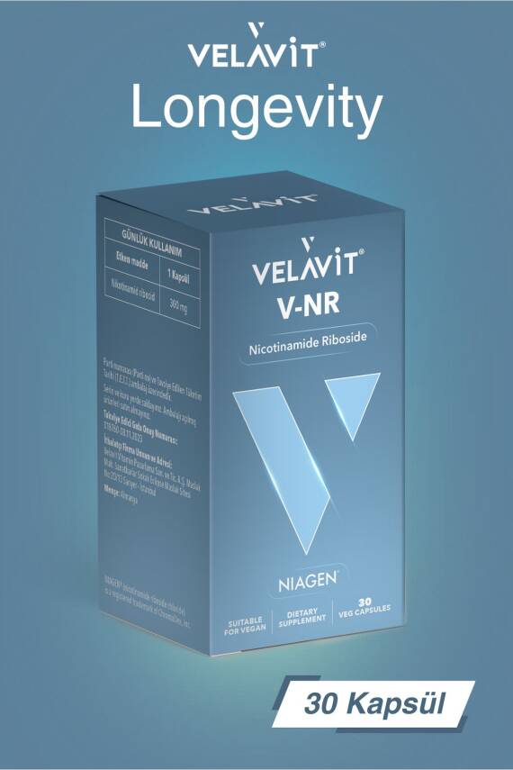 Velavit V-NR Nicotinamide Riboside 30 Kapsül - 1