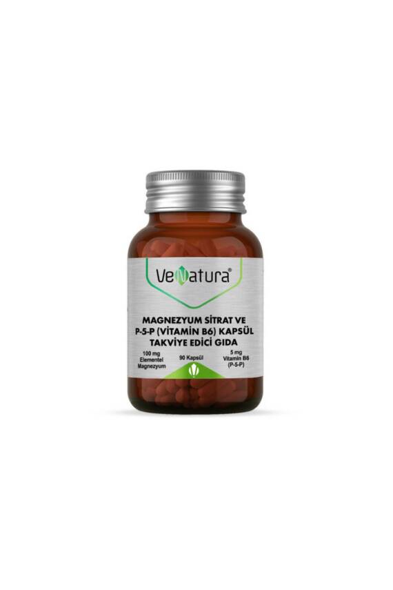 Venatura Magnezyum Sitrat Ve P5P Vitamin 90 Kapsül - 1