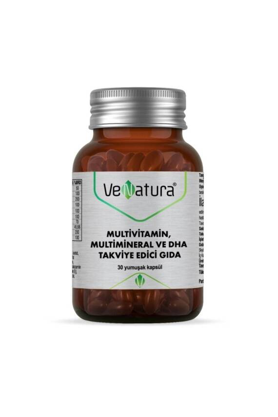 Venatura Multivitamin, Multimineral ve DHA Takviye Edici Gıda 30 Yumuşak Kapsül - 1