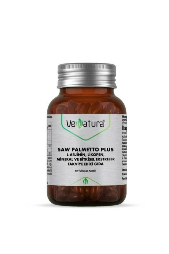 Venatura Saw Palmetto Plus L-Arjinin Likopen Mineral Ve Bitki Ekstreleri 60 Kapsül - 1