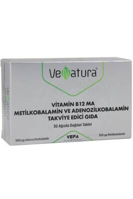 Venatura Vitamin B12 MA Metilkobalamin Ve Adenozilkobalamin 30 Tablet - Venatura