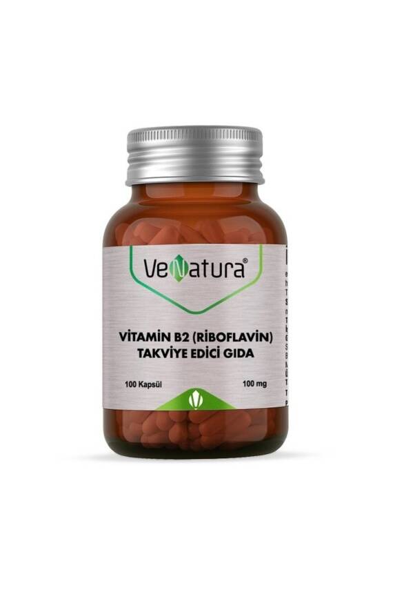 Venatura Vitamin B2 Riboflavin 100mg 100 Kapsül - 1