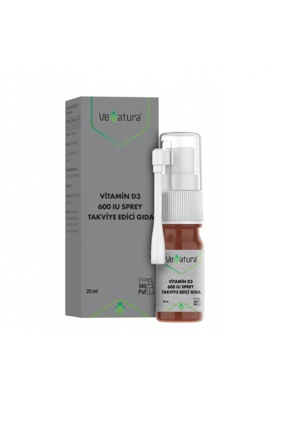 Venatura Vitamin D3 600 Iu Sprey Takviye Edici Gıda 20ml - 1