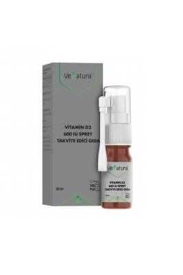 Venatura Vitamin D3 600 Iu Sprey Takviye Edici Gıda 20ml - Venatura