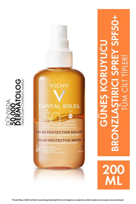 Vichy Capital Soleil Solar Protective Water Spf50 200 ml - 1