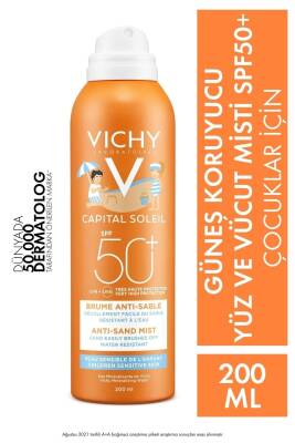 Vichy Capital Soleil SPF 50+ Yüksek Korumalı Çocuk Güneş Kremi Sprey 200ml - Vichy