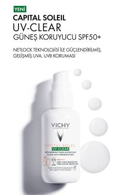 Vichy Capital Soleil Uv Clear Spf50 Yüz Güneş Kremi 40 ml - Karma Ve Yağlı Ciltler - 2