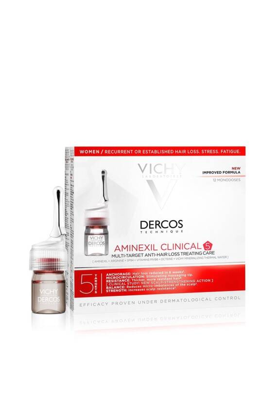 Vichy Dercos Aminexil Clinical 5 Kadınlar İçin Saç Dökülmesi Karşıtı Serum 21x6 ml 3337875522786 - 3