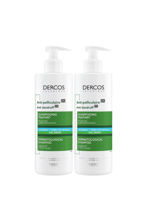 Vichy Dercos Anti-dandruff Kepek Karşıtı Şampuan Normal & Yağlı Saçlar 390 Ml x 2 adet - 2