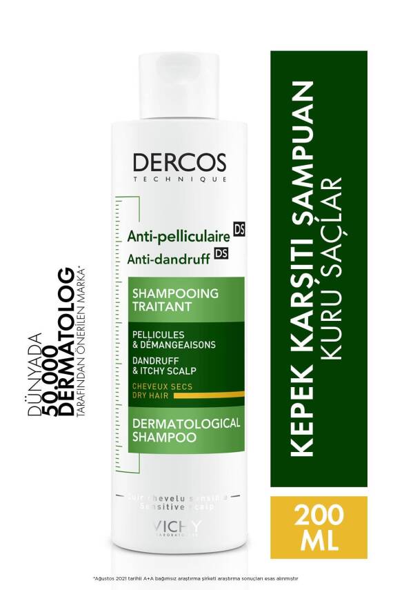 Vichy Dercos Ds Kuru Kepek Karşıtı Şampuan 200ml - 1