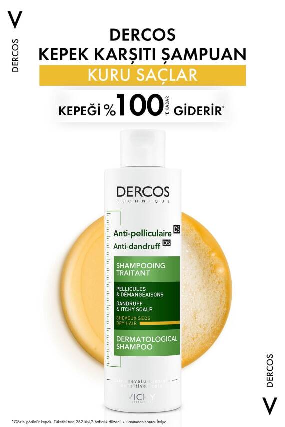 Vichy Dercos Ds Kuru Kepek Karşıtı Şampuan 200ml - 2