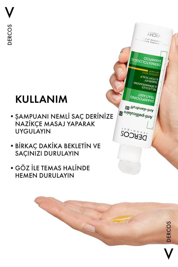 Vichy Dercos Ds Kuru Kepek Karşıtı Şampuan 200ml - 8