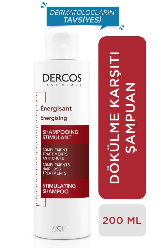 Vichy Dercos Energisant Shampoo - Dökülme Karşıtı Bakım Şampuanı 200ml - 1
