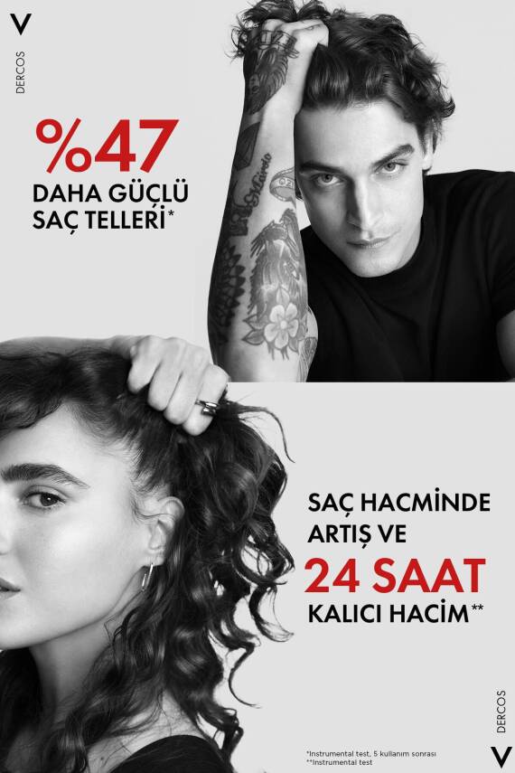 Vichy Dercos Energy Saç Dökülmesi Karşıtı Şampuan 400 ml - 3