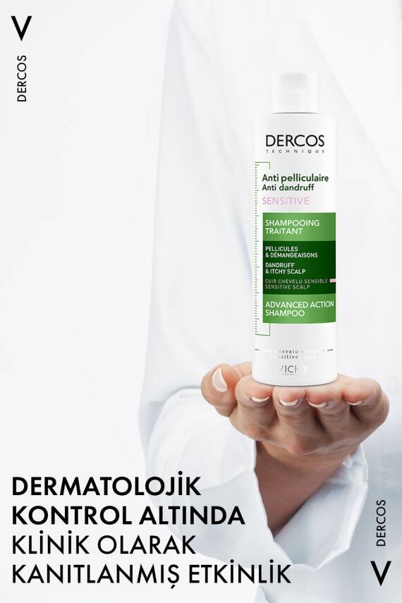 Vichy Dercos Hassas Saç Kepek Karşıtı Şampuan 200ml - 5
