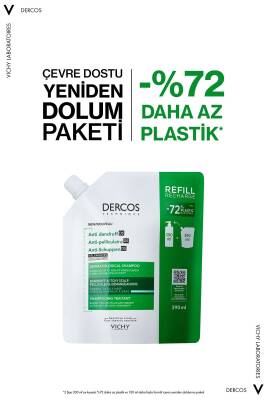 Vichy Dercos Normal/Yağlı Saçlar İçin Kepek Karşıtı Saç Bakım Şampuanı Yeniden Dolum Paketi 390 ml - 2