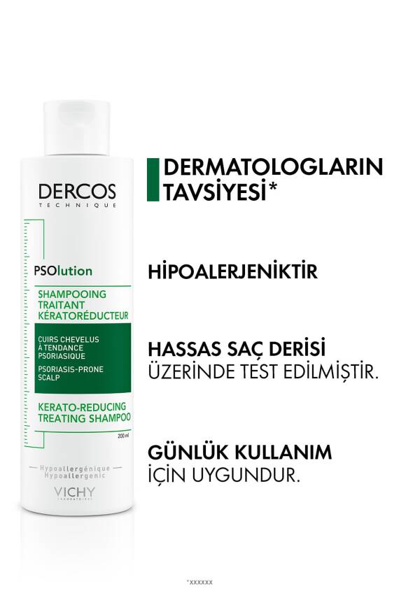 Vichy Dercos Psolution Pullanmaya Karşı Soyucu Etki Gösteren Saç Bakım Şampuanı 200 ml - 6
