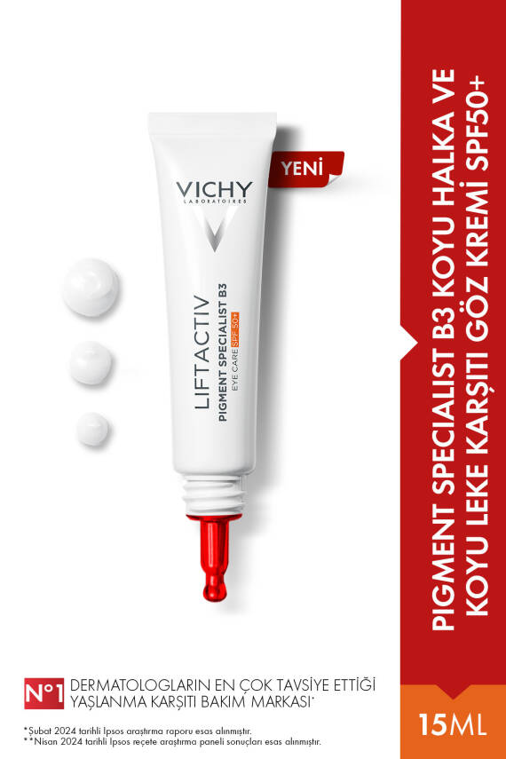 Vichy Liftactiv Pigment Specialist B3 Koyu Leke Karşıtı Göz Kremi Spf50+ 15 ml - 1