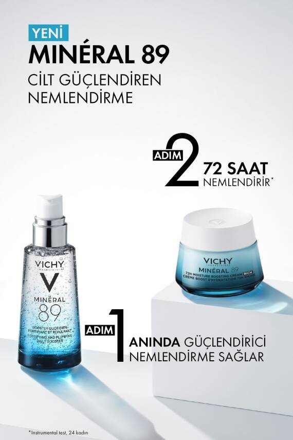 Vichy Mineral 89 Rich Cildi Güçlendiren 72 Saat Nemlendirici Bakım Kremi, Kuru Ciltler 50ml - 5