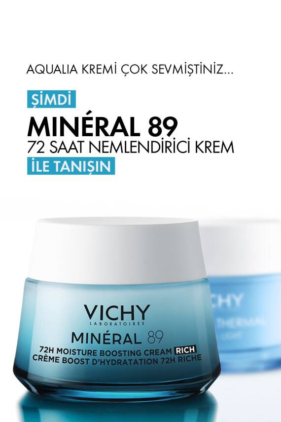 Vichy Mineral 89 Rich Cildi Güçlendiren 72 Saat Nemlendirici Bakım Kremi, Kuru Ciltler 50ml - 6