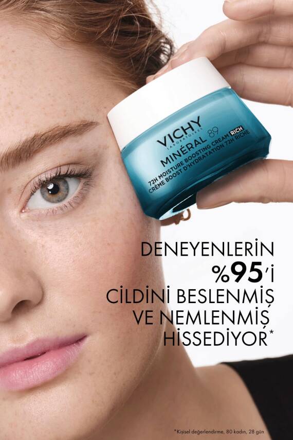Vichy Mineral 89 Rich Cildi Güçlendiren 72 Saat Nemlendirici Bakım Kremi, Kuru Ciltler 50ml - 7