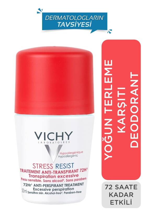 Vichy Yoğun Terleme Karşıtı 72 Saat Etkili Roll-On 50 ml - 1