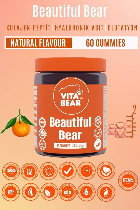 Vita Bear Beautiful Bear Cilt Vitamini 60 Adet - 2