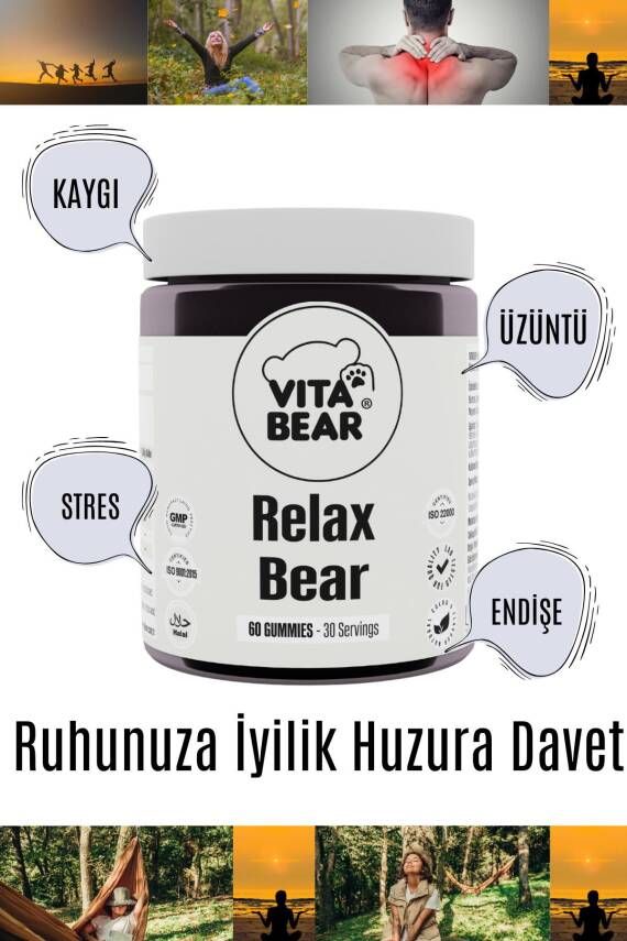 Vita Bear Relax Bear Stres, Kaygı, Endişe Ve Üzüntü Giderici Rahatlatıcı Gummy Vitamin - 2