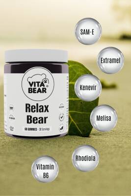 Vita Bear Relax Bear Stres, Kaygı, Endişe Ve Üzüntü Giderici Rahatlatıcı Gummy Vitamin - 3