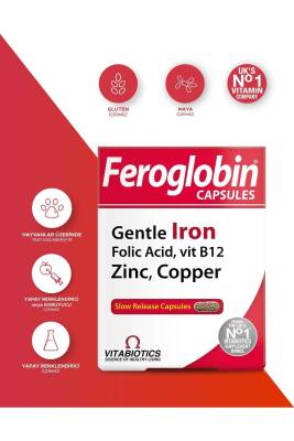Vitabiotics Feroglobin 30 Kapsül - Vitabiotics