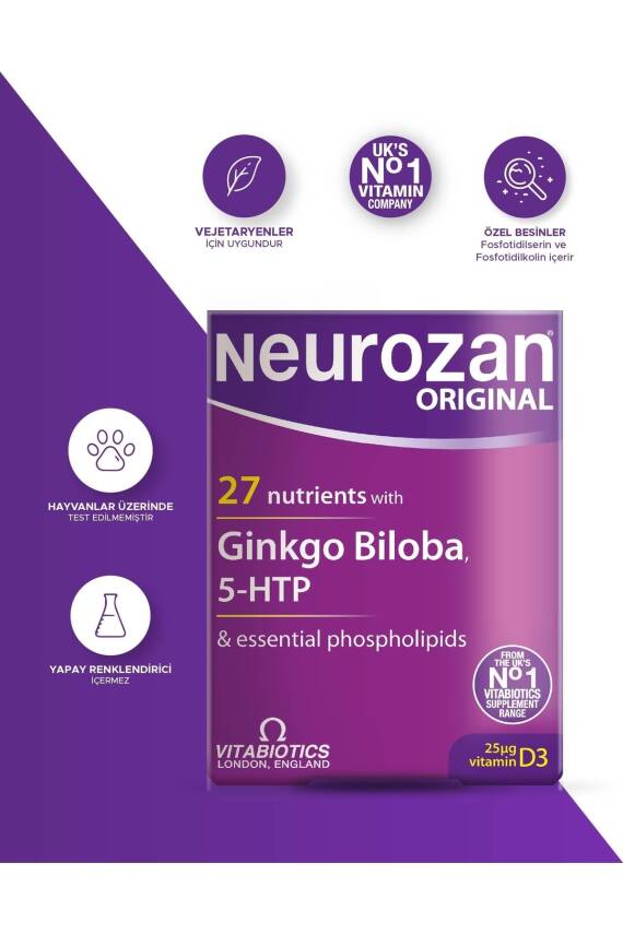 Vitabiotics Neurozan Original 30 Tablet - 1