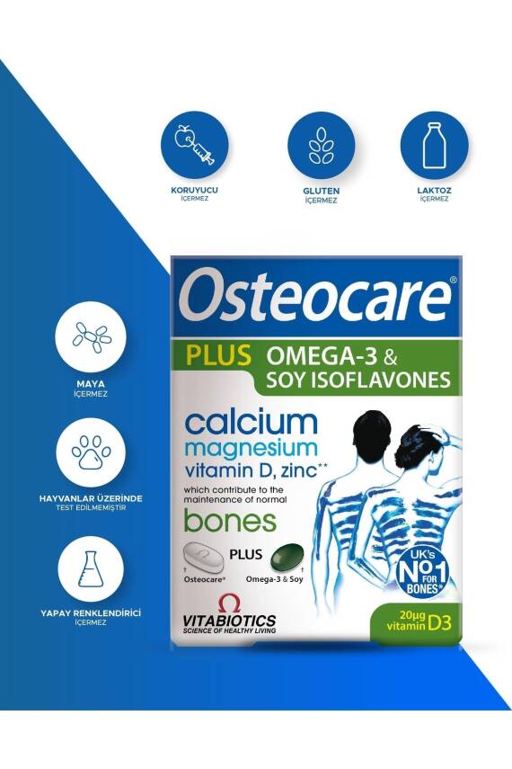 Vitabiotics Osteocare Plus 56 Tablet + 28 Kapsül - 1