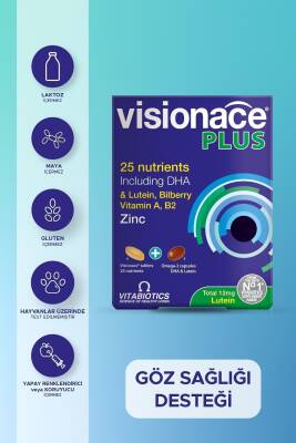 Vitabiotics Visionace Plus 28 Tablet ve 28 Kapsül - Vitabiotics