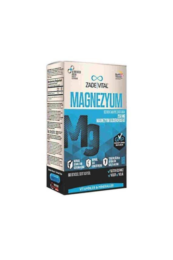 Zade Vital Magnesium 250mg 60 Kapsül - 1