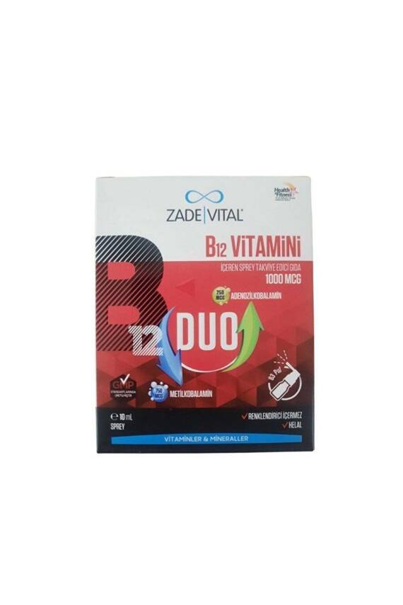Zade Vital Vitamin B12 Duo 1000 Mcg Sprey 10 ml - 1